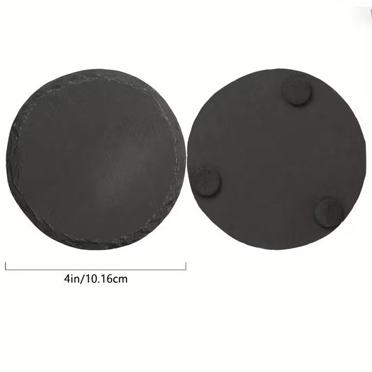 Personalized Stone Coaster – Square or Round, Decorative Display with Stand